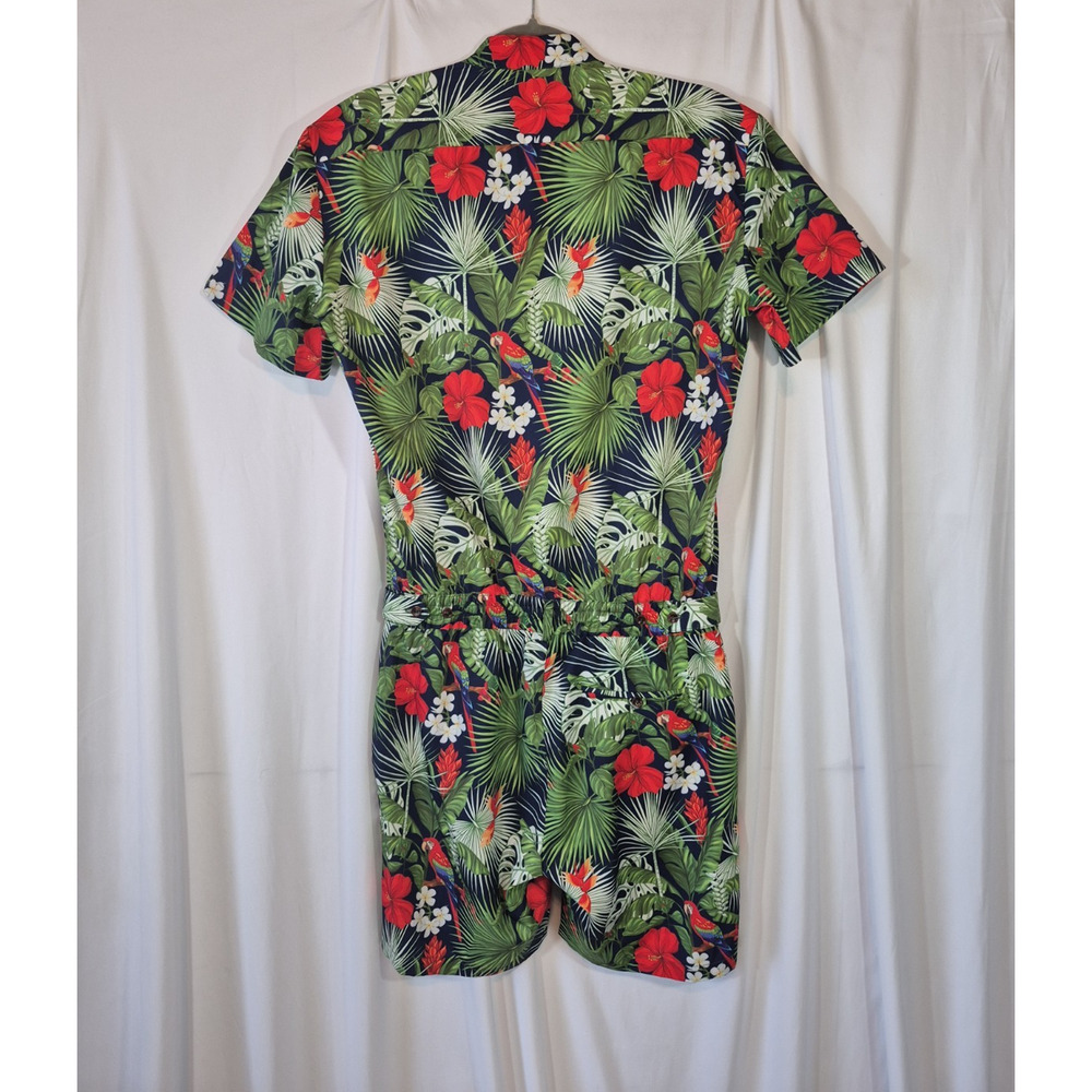 Romper Jack Men's Jungle Multicolor Print Romper Medium New - Picture 10 of 14